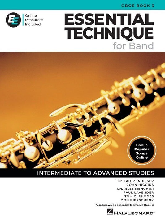 Essential Technique for Band - Oboe Book 3 by Hal Leonard