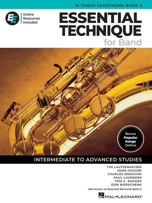 Essential Technique for Band - Bb Tenor Sax Book 3