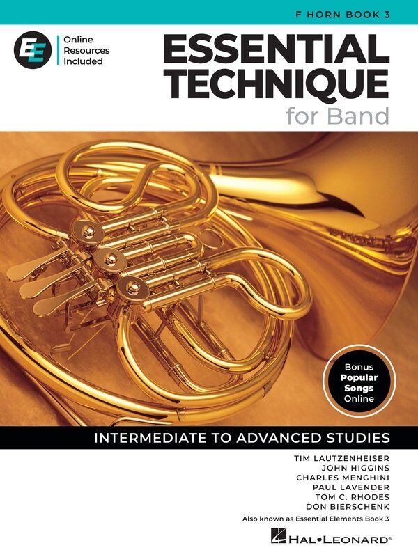 Essential Technique for Band - F Horn Book 3 by Hal Leonard