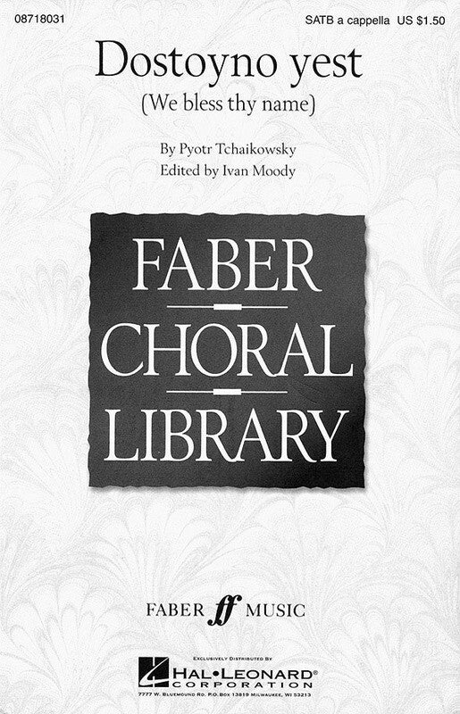 Dostoyno Yest SATB A Cappella Arr Moody