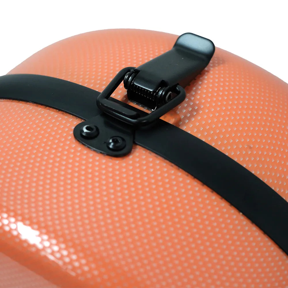 TG Polycarbonate Cello Case with Music Pocket - Burnt Orange — view 6
