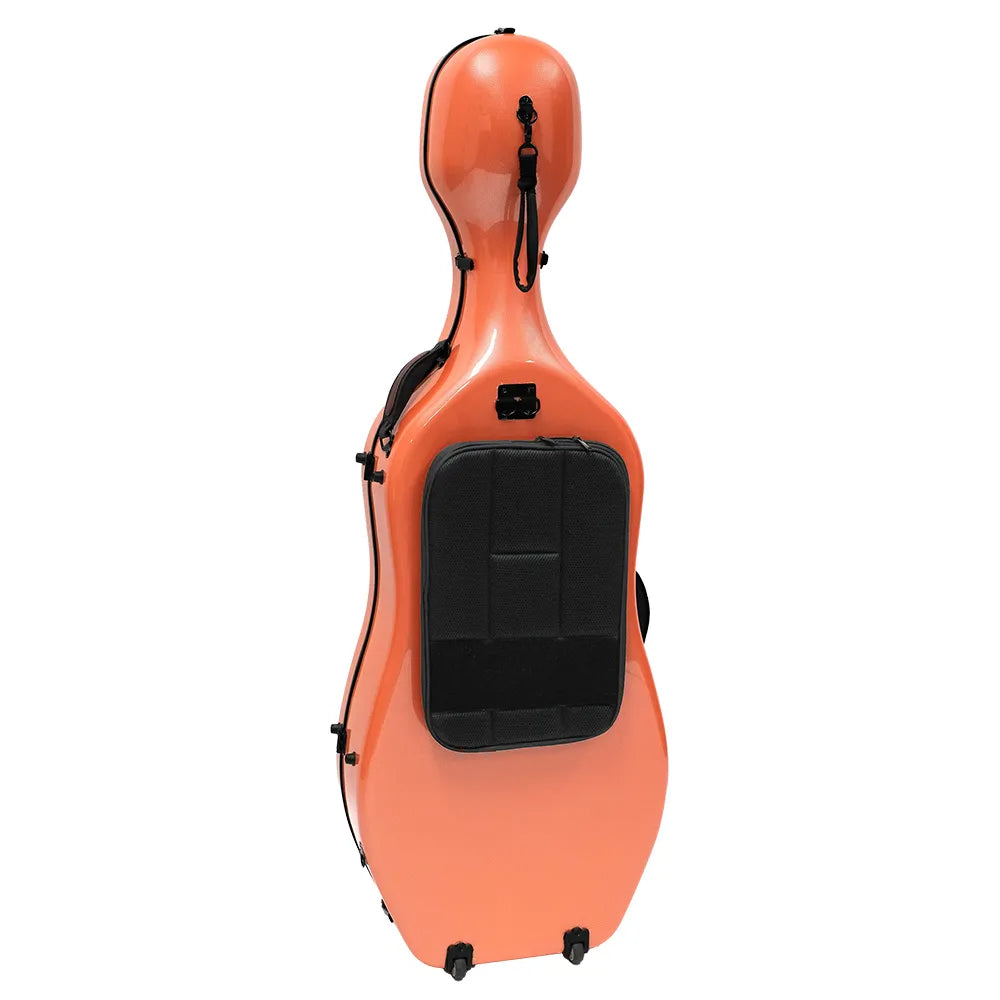 TG Polycarbonate Cello Case with Music Pocket - Burnt Orange — view 2