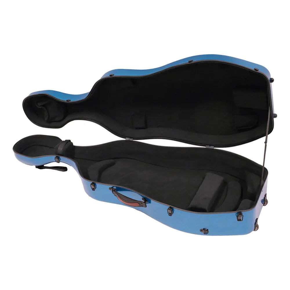TG Polycarbonate Cello Case with Music Pocket - Blurple — view 3