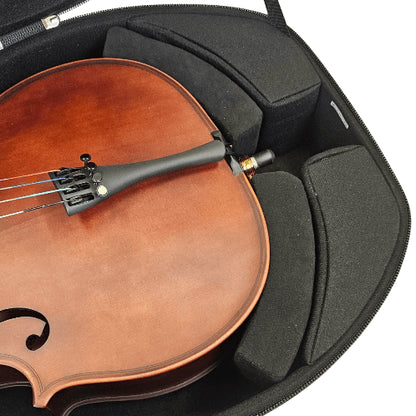 HQ Cello Hard Bag Adaptor Insert 1/2 to 1/4, Lightweight, Three-Piece — view 3