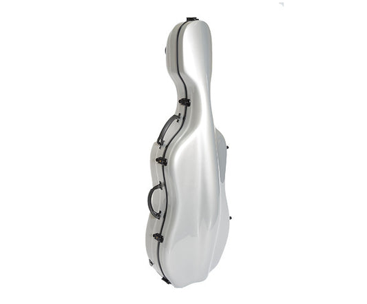 Cello Case-Fibreglass HQ Deluxe-Silver