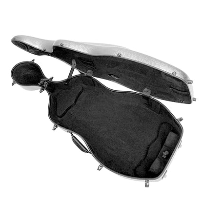 HQ Polycarbonate Cello Case DIGI Black with Internal Padding and Wheels — view 3