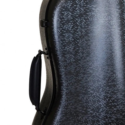 HQ Polycarbonate Cello Case DIGI Black with Internal Padding and Wheels — view 2