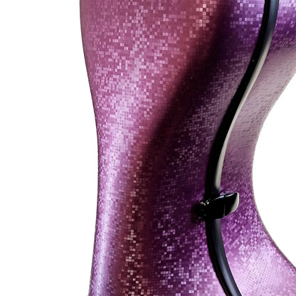 HQ Polycarbonate Cello Case DIGI Pink with Internal Padding and Wheels — view 6