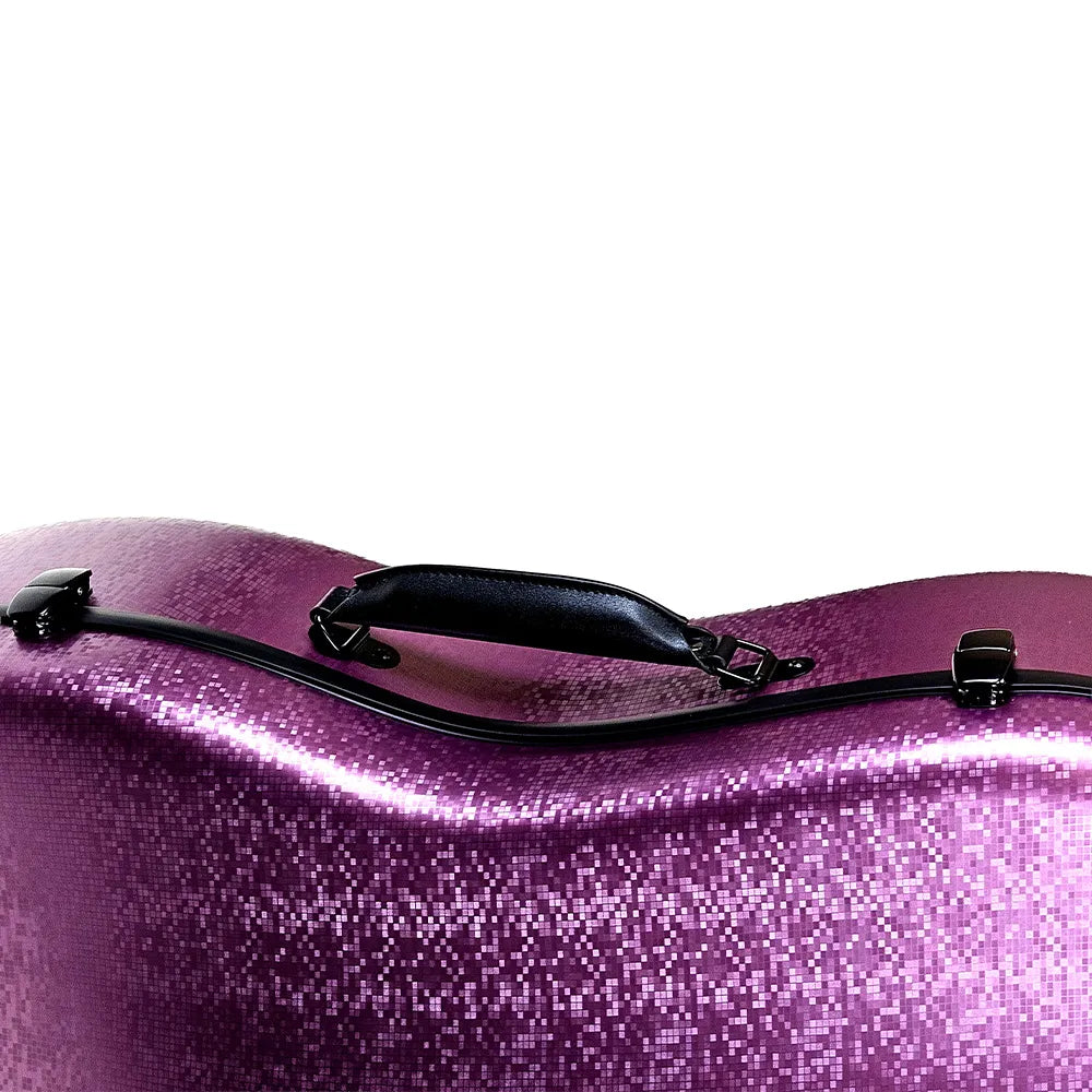 HQ Polycarbonate Cello Case DIGI Pink with Internal Padding and Wheels — view 4