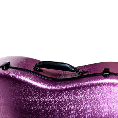 HQ Polycarbonate Cello Case DIGI Pink with Internal Padding and Wheels — view 4