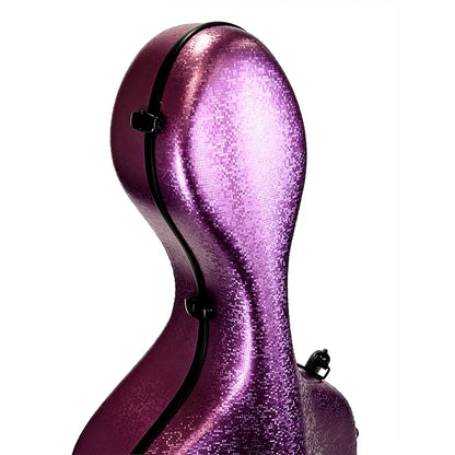 HQ Polycarbonate Cello Case DIGI Pink with Internal Padding and Wheels — view 2