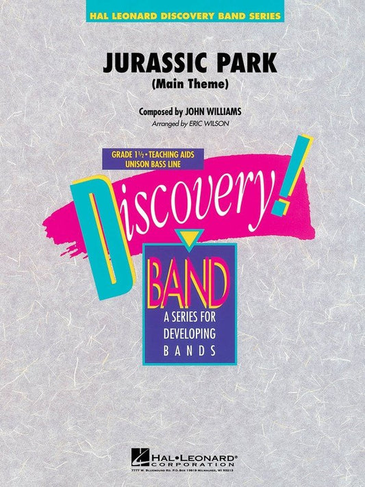 Jurassic Park Main Theme Band Score Discovery Series Grade 1.5 Hal Leonard
