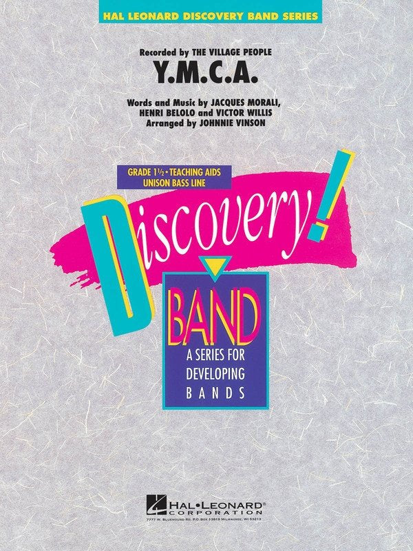 Y.M.C.A. — Concert Band Grade 1.5, Score & Parts (Hal Leonard)