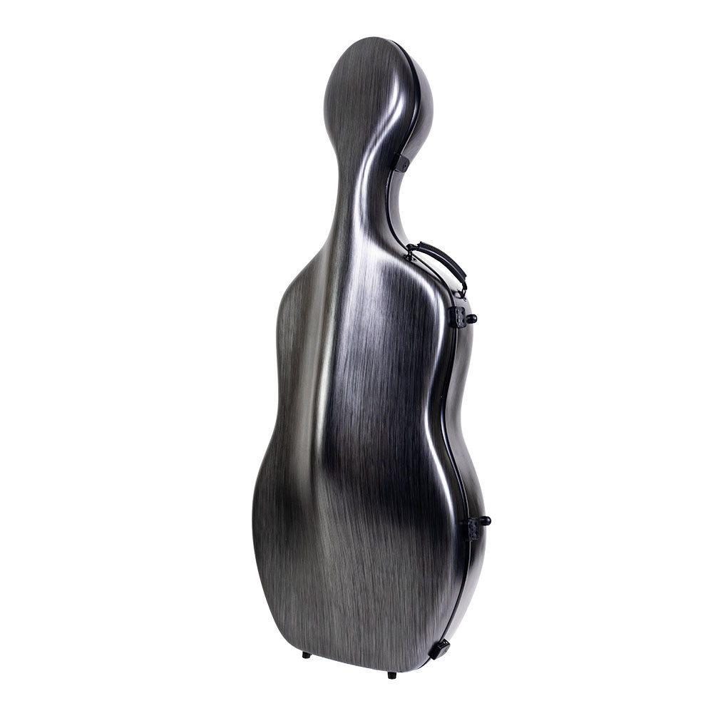 HQ Nouveau Polycarbonate Cello Case Silver Black Lightweight 4kg — view 2