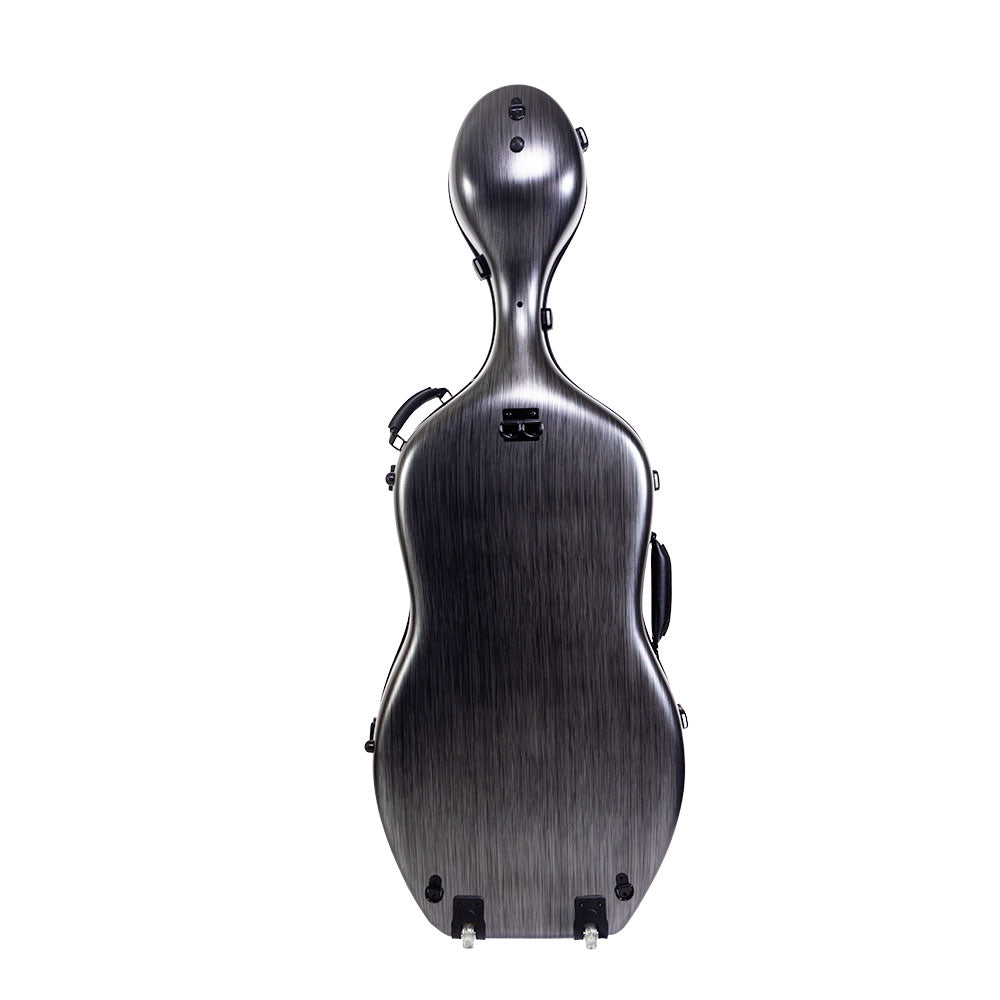 HQ Nouveau Polycarbonate Cello Case Silver Black Lightweight 4kg — view 4