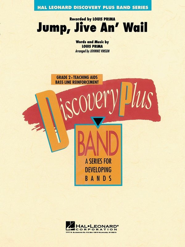 Jump, Jive an' Wail — Concert Band Grade 2, Score & Parts (Hal Leonard)