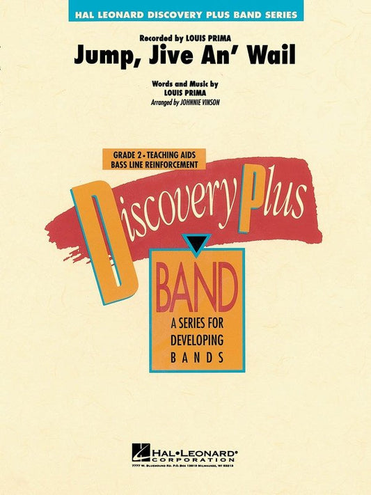 Jump, Jive an' Wail — Concert Band Grade 2, Score & Parts (Hal Leonard)