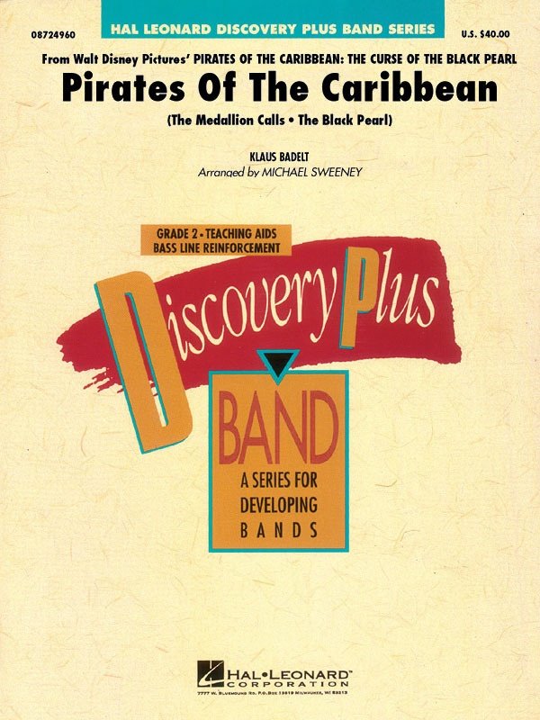 Pirates of the Caribbean — Concert Band Grade 1.5, Score & Parts (Hal Leonard)