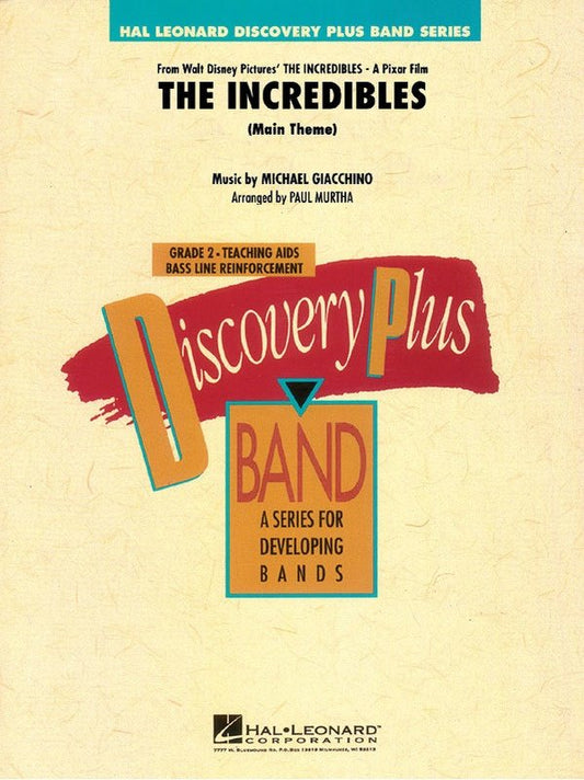 The Incredibles (Main Theme) Cb2 Sc/Pts (Hal Leonard)