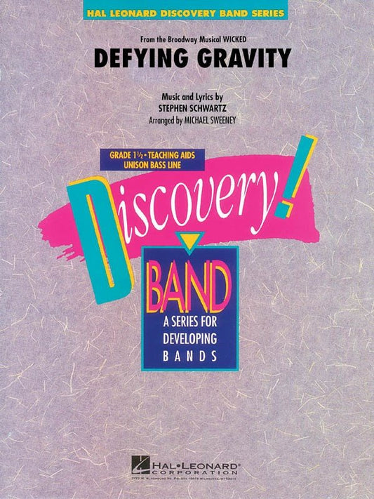 Defying Gravity (from Wicked) — Concert Band Grade 1.5, Score & Parts (Hal Leonard)