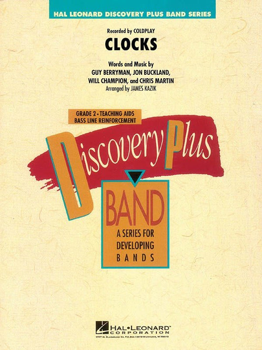Clocks — Concert Band Grade 2, Score & Parts (Hal Leonard)