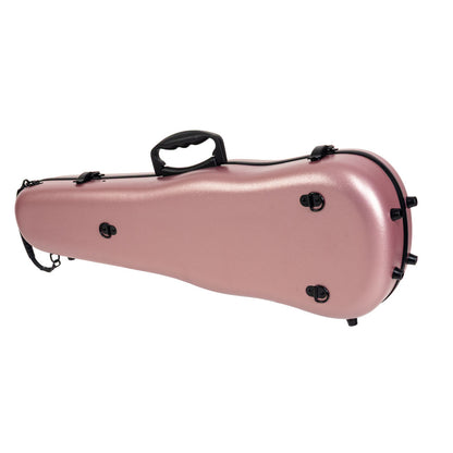 HQ ABS Violin Case with Rose Design, Lightweight with Velvet Interior and Adjustable Neck Support — view 2