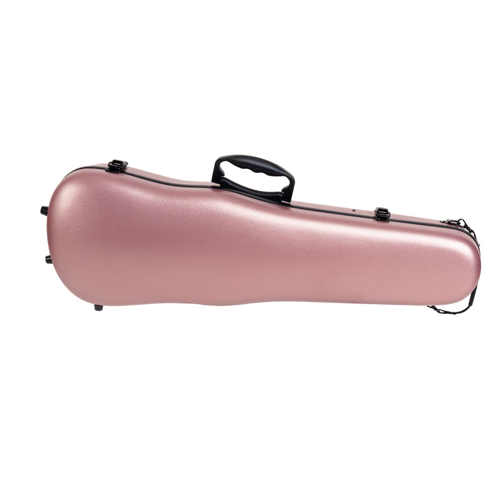HQ ABS Violin Case with Rose Design, Lightweight with Velvet Interior and Adjustable Neck Support — view 4