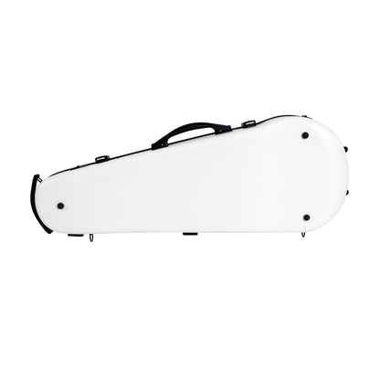 HQ PC Contour Violin Case White Lightweight 1.8kg for 3/4-1/2 Violin with velvet interior and storage features — view 5