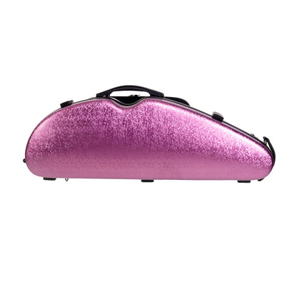 HQ Nouveau PC Half Moon Violin Case DIGI Pink for 4/4-1/2 sizes with adjustable neck support and accessory features — view 4