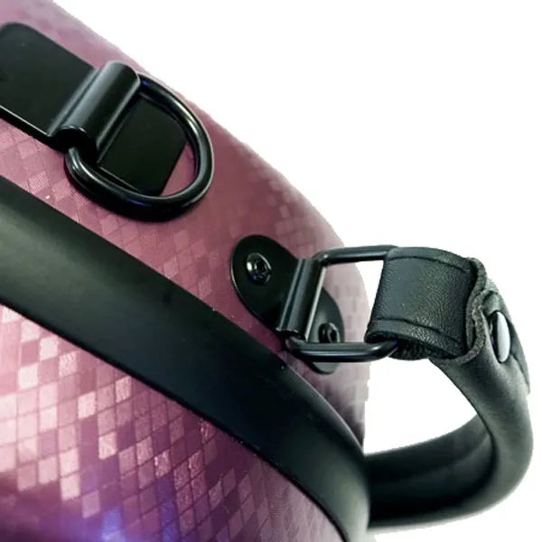 HQ PC Half Moon Violin Case DIGI Pink Adjustable 4/4-1/2 with Accessories — view 2