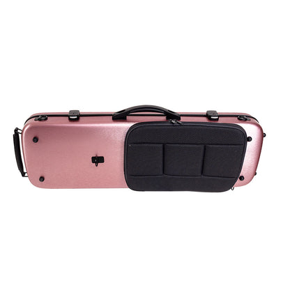 HQ Nouveau PC Oblong Violin Case Rose Gold with Blanket Pouch and Shoulder Straps — view 5