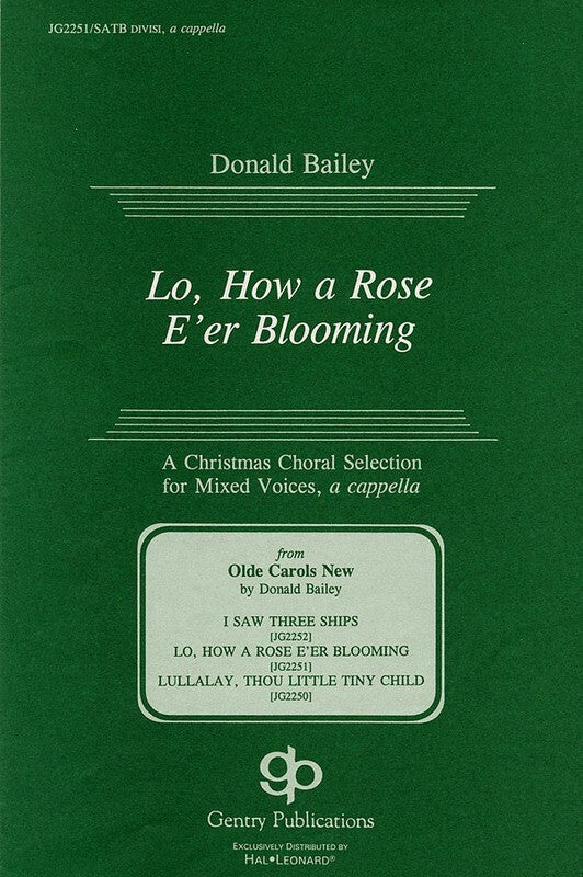 Lo How A Rose Eer Blooming SATB Div Acap