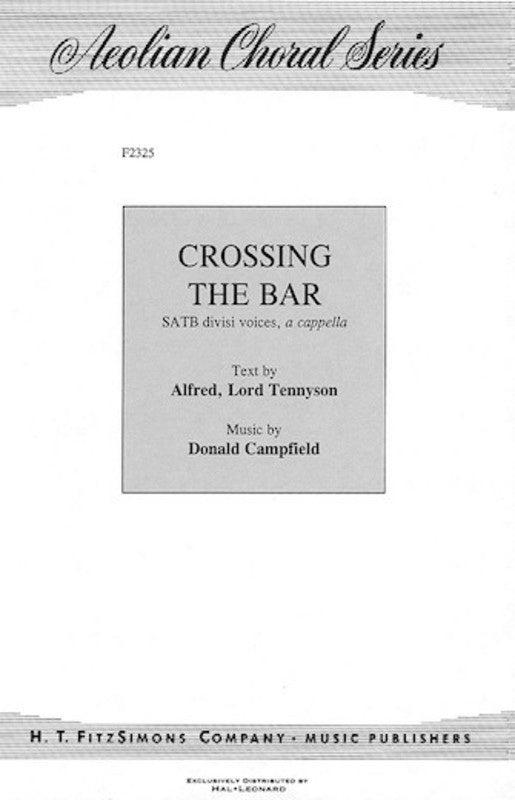 Crossing The Bar Satb Divisi A Cappella (Pod) Octavo