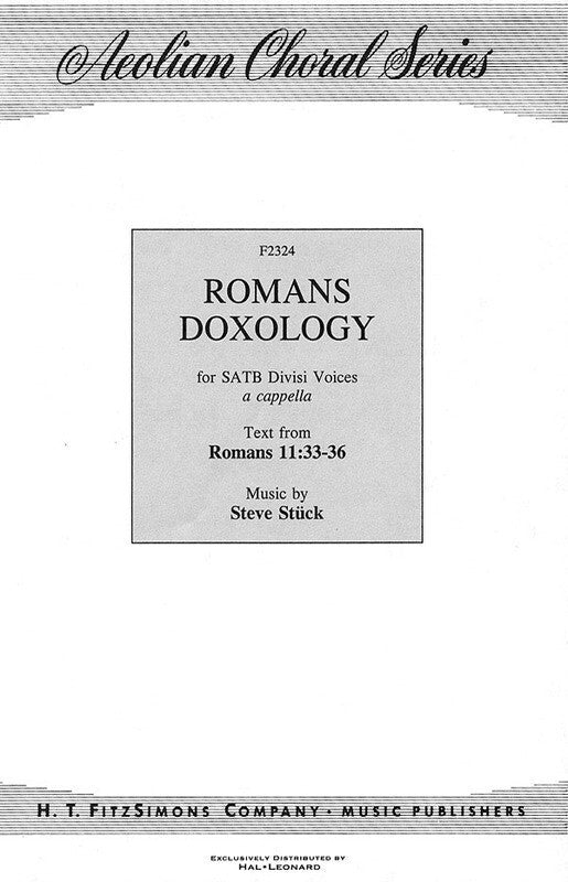 Romans Doxology SATB A Cappella
