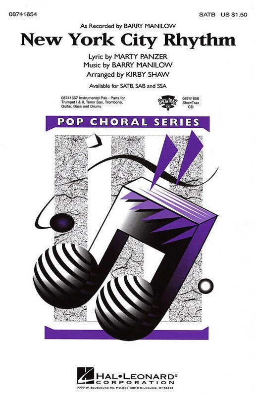 New York City Rhythm SATB Arr Shaw