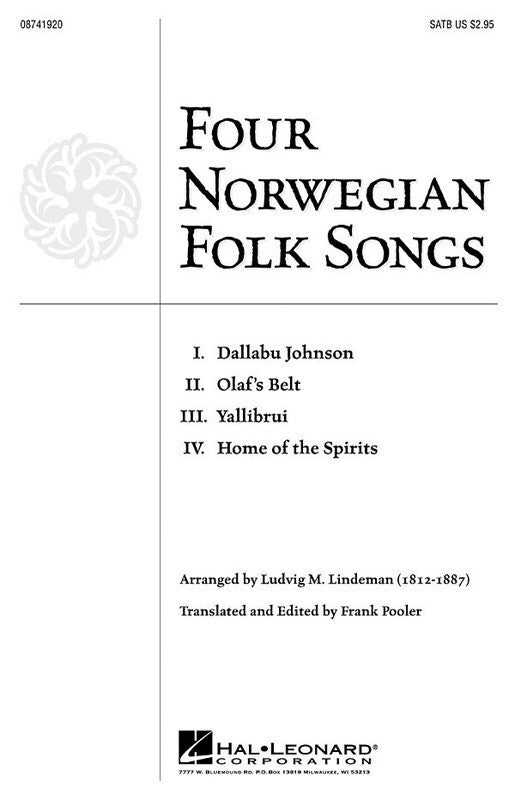 Norwegian Folk Songs 4 SATB A Cappella