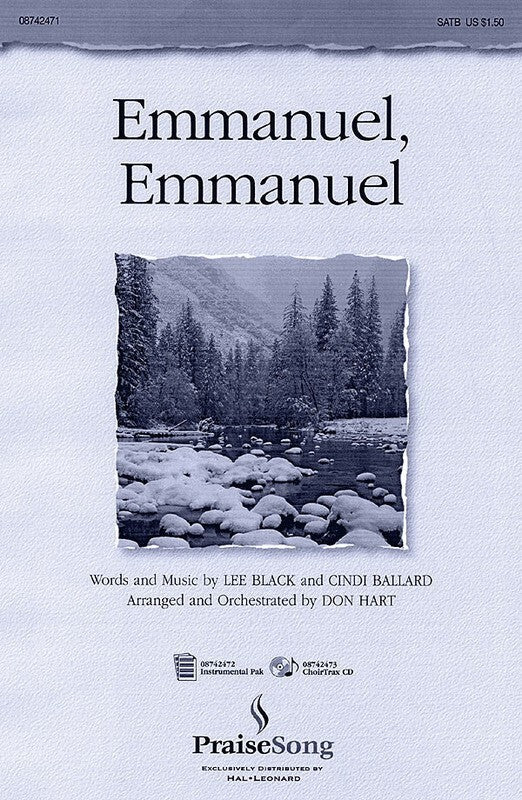 Emmanuel Emmanuel SATB Arr Hart