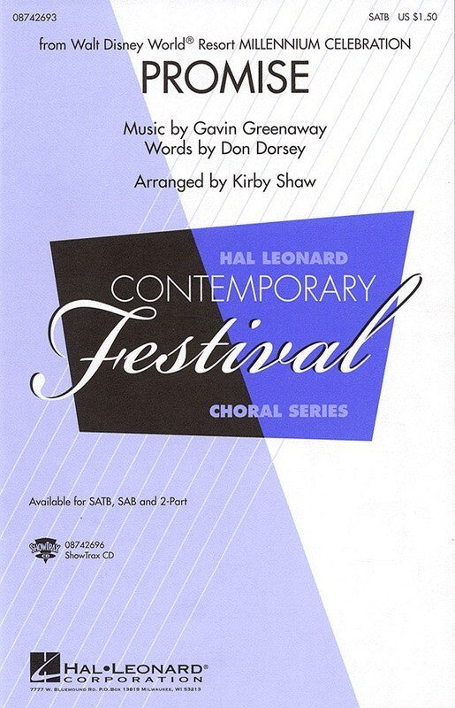 Promise Disney 2000 Celeb SATB