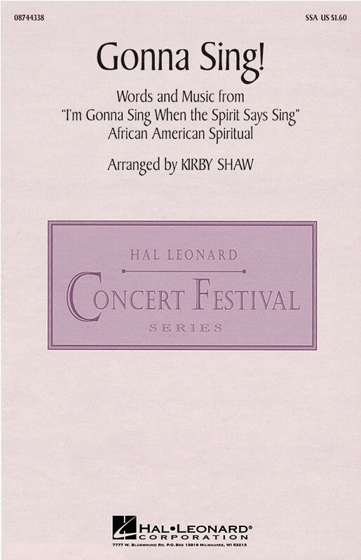 Gonna Sing SSA