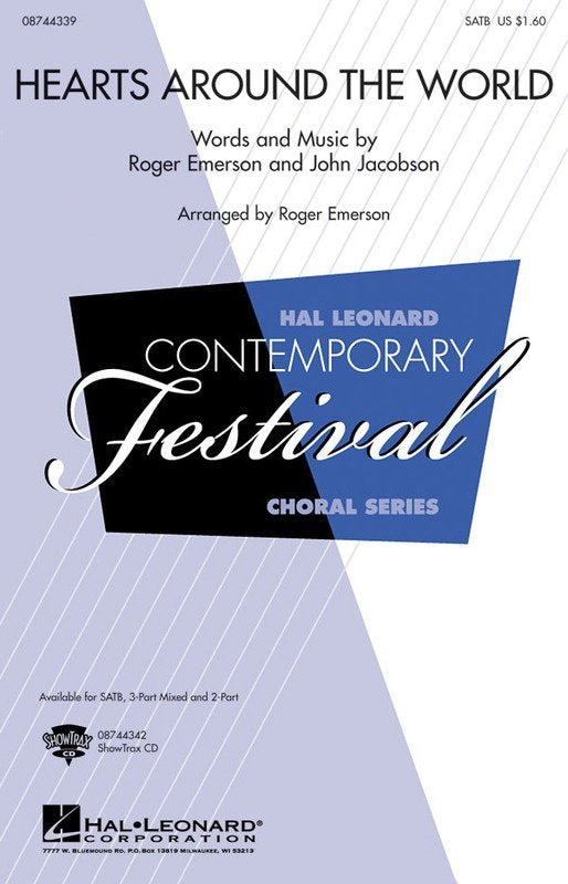 Hearts Around the World — SATB Choral Score, arr. Roger Emerson (Hal Leonard)