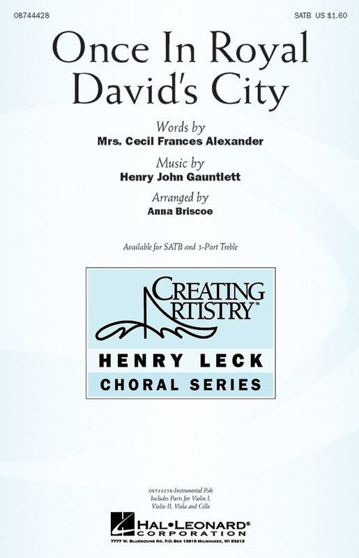 Once In Royal Davids City SATB