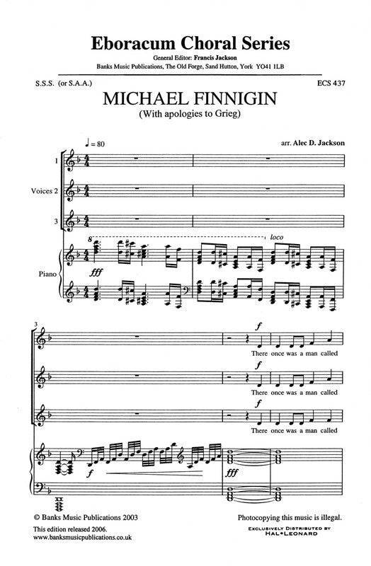 Michael Finnigin SATB