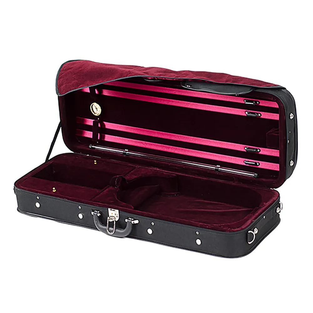 Oblong Viola Case-TG Lightweight Adjustable 15-16.5in with Suspension Padding and Lockable Latch