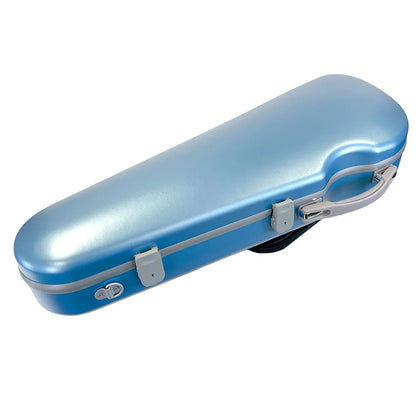 TG PC Half Moon Viola Case, Adjustable 12in-16in, Blue, Lightweight with Shoulder Straps, Removable Pouch, External Music Bag — view 6
