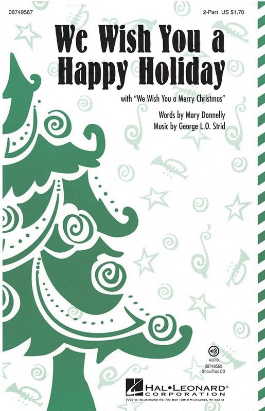 We Wish You a Happy Holiday — 2-Part Choral Score (Hal Leonard) [Secular Christmas Choral]