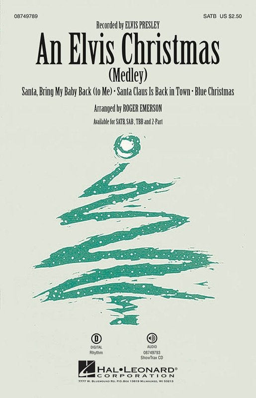 An Elvis Christmas — SATB Choral Score, arr. Roger Emerson (Hal Leonard)