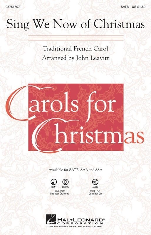 Sing We Now of Christmas — SAB Choral Score, arr. John Leavitt (Hal Leonard)