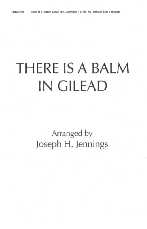 There Is A Balm In Gilead Satb Divisi/Alto A Cappella (Pod) Octavo