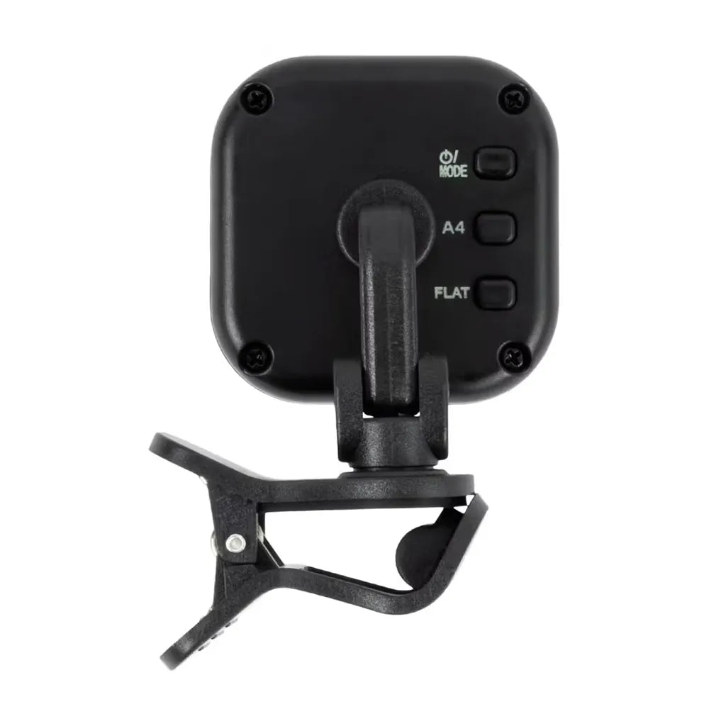 Beam Accessories MiniPro Rechargeable Clip-on Tuner B-02 with USB-C, High-Contrast Display, 5 Tuning Modes, Auto Power-Off, 360° Rotation — view 2