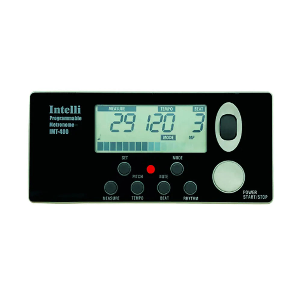 Intelli Programmable Metronome IMT-400 with Tempo, Beat, Rhythm Patterns, Memory Storage, Digital Sound, and Reference Pitch Generator